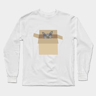 Cat in the box Long Sleeve T-Shirt